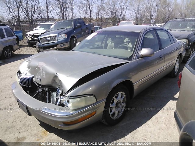 1G4CW54K614179591 - 2001 BUICK PARK AVENUE  Champagne photo 2