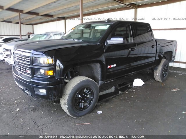 3GCUKSEC9FG436733 - 2015 CHEVROLET SILVERADO K1500 LTZ BLACK photo 2