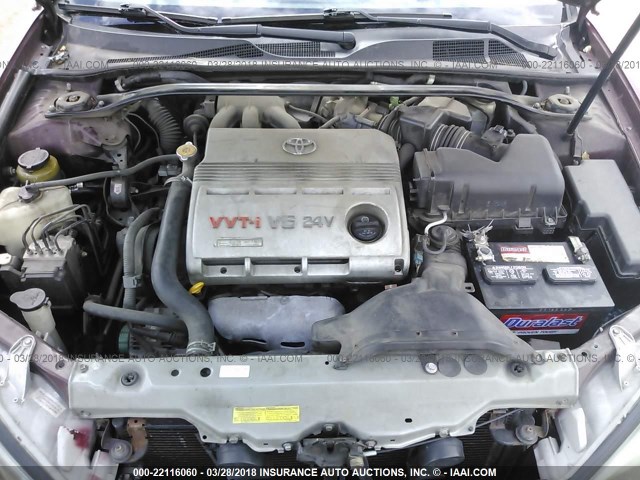 4T1BF30K03U057351 - 2003 TOYOTA CAMRY LE/XLE/SE წითელი ფოტო 10