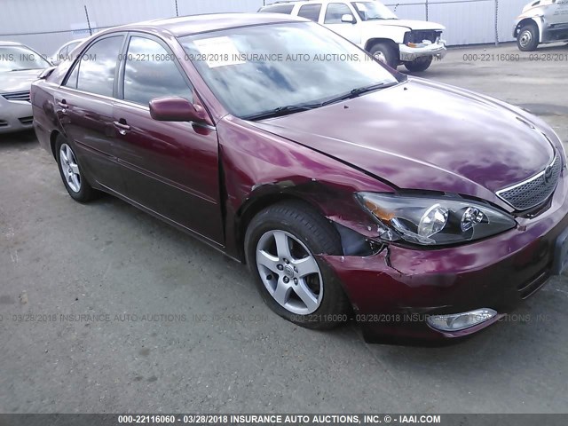 4T1BF30K03U057351 - 2003 TOYOTA CAMRY LE/XLE/SE წითელი ფოტო 6