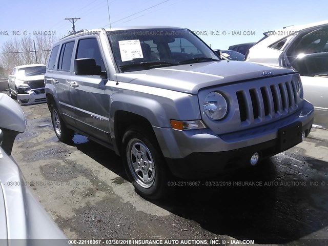 1C4NJPBA8GD641143 - 2016 JEEP PATRIOT SPORT SILVER photo 1