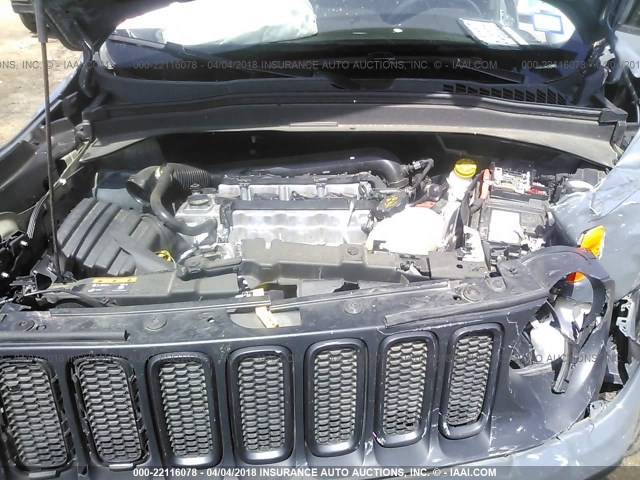 ZACCJBCT5GPE31370 - 2016 JEEP RENEGADE TRAILHAWK Light Blue photo 10