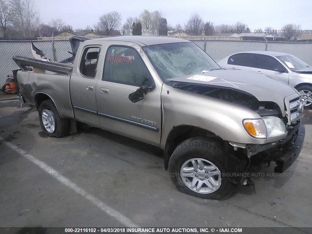 5TBBT44174S445941 - 2004 TOYOTA TUNDRA ACCESS CAB SR5 Champagne photo 1