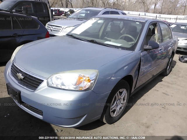 1G1ZS58F47F104157 - 2007 CHEVROLET MALIBU LS ღია ლურჯი ფოტო 2
