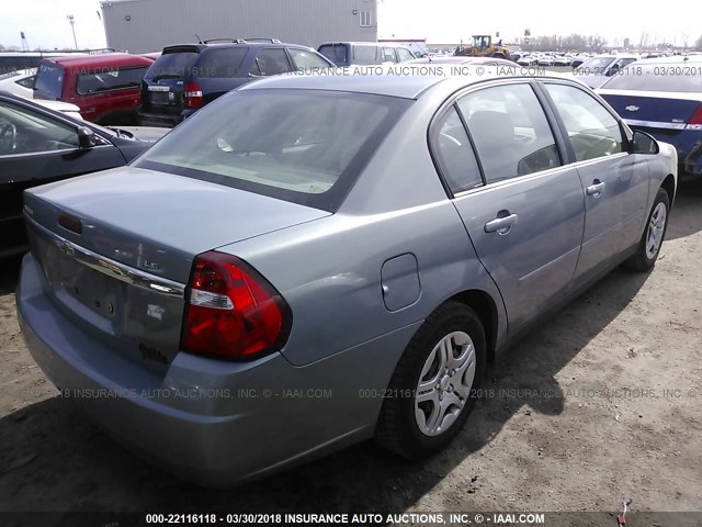 1G1ZS58F47F104157 - 2007 CHEVROLET MALIBU LS ღია ლურჯი ფოტო 4