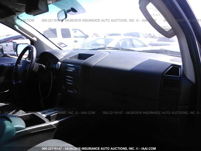 1N6AA07D38N317471 - 2008 NISSAN TITAN XE/SE/LE BLACK photo 5