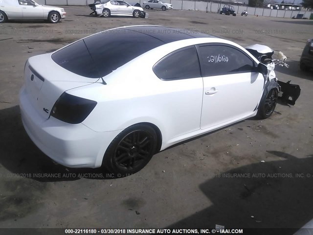 JTKDE177460121062 - 2006 TOYOTA SCION TC 白色 照片 4