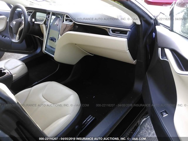 5YJSA1H12EFP36293 - 2014 TESLA MODEL S Navy photo 5