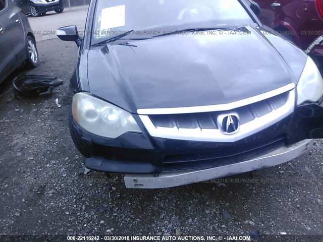 5J8TB18557A005732 - 2007 ACURA RDX TECHNOLOGY BLACK photo 6