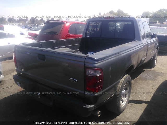 1FTYR14U04PB17635 - 2004 FORD RANGER SUPER CAB GRAY photo 4