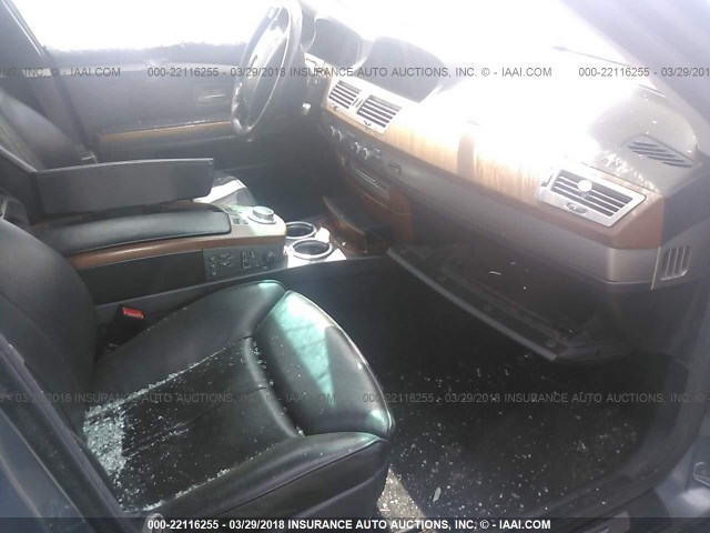 WBAHL83567DT10475 - 2007 BMW 750 I BLUE photo 5