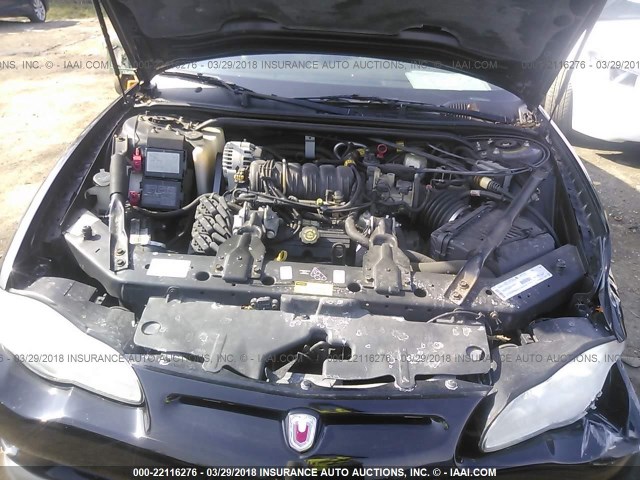 2G1WX15KX19261402 - 2001 CHEVROLET MONTE CARLO SS შავი ფოტო 10