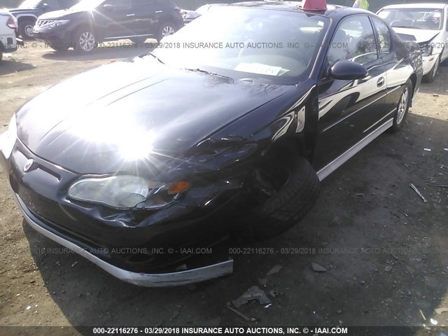 2G1WX15KX19261402 - 2001 CHEVROLET MONTE CARLO SS შავი ფოტო 6
