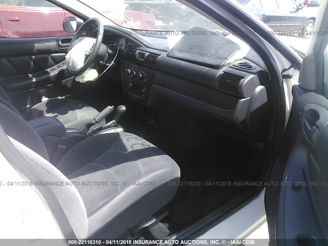 1B3EL56T33N607076 - 2003 DODGE STRATUS ES WHITE photo 5