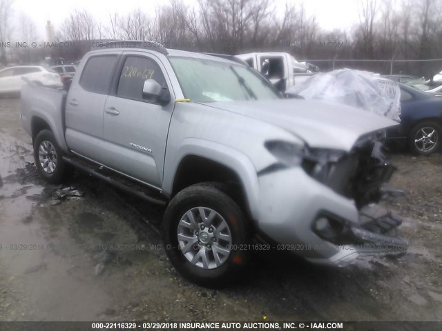 5TFCZ5AN2GX012761 - 2016 TOYOTA TACOMA DBL CAB/SR/SR5/TRD SPT/OR GRAY photo 1