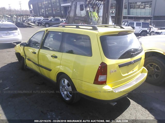 1FAFP36331W254122 - 2001 FORD FOCUS SE/SE COMFORT YELLOW photo 3