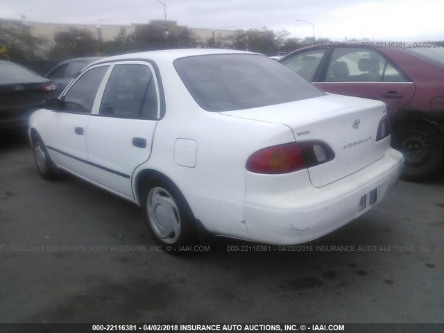 1NXBR18E0XZ171365 - 1999 TOYOTA COROLLA VE/CE/LE WHITE photo 3