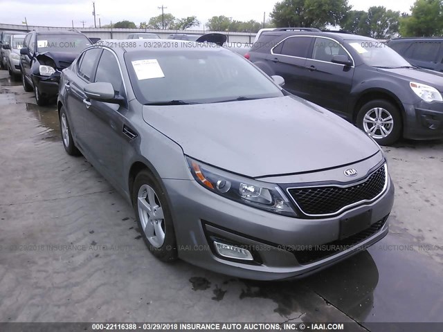 5XXGM4A77EG274548 - 2014 KIA OPTIMA LX GRAY photo 1