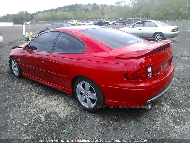 6G2VX12U75L405941 - 2005 PONTIAC GTO RED photo 3