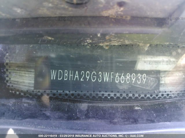 WDBHA29G3WF668939 - 1998 MERCEDES-BENZ C 280 WHITE photo 9