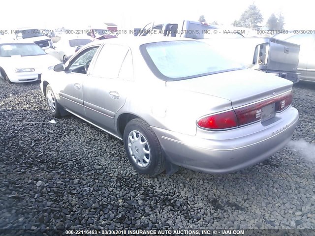 2G4WS52M1X1582539 - 1999 BUICK CENTURY CUSTOM BEIGE photo 3