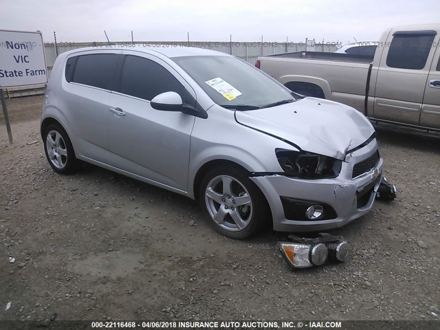 1G1JE6SB7F4108214 - 2015 CHEVROLET SONIC LTZ SILVER photo 1