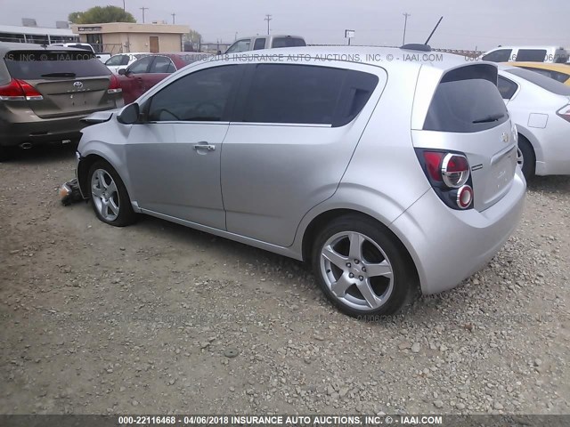 1G1JE6SB7F4108214 - 2015 CHEVROLET SONIC LTZ SILVER photo 3