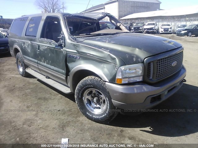 1FMNU44S14EB57778 - 2004 FORD EXCURSION EDDIE BAUER GREEN photo 1