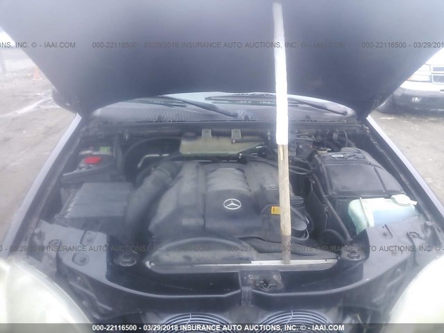 4JGAB72E6YA164838 - 2000 MERCEDES-BENZ ML 430 BLACK photo 10