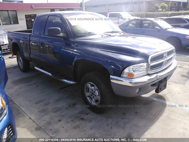 1D7HG32N93S184975 - 2003 DODGE DAKOTA SPORT BLUE photo 1