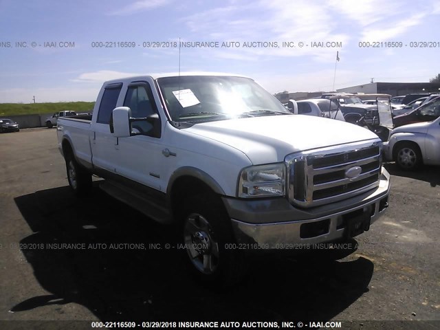 1FTWW31P76EC63989 - 2006 FORD F350 SRW SUPER DUTY WHITE photo 1