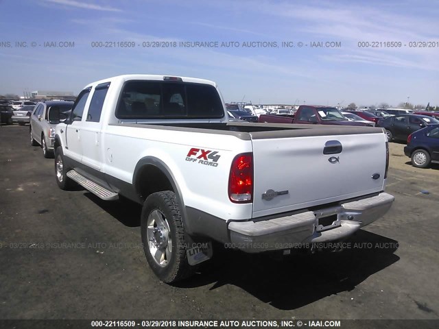 1FTWW31P76EC63989 - 2006 FORD F350 SRW SUPER DUTY WHITE photo 3