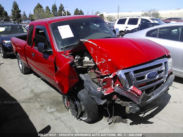1FTYR44U97PA64438 - 2007 FORD RANGER SUPER CAB RED photo 1