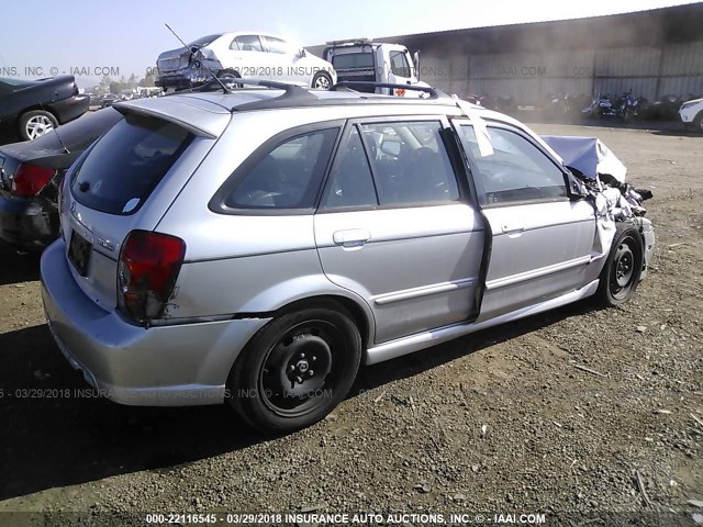 JM1BJ245521534292 - 2002 MAZDA PROTEGE PR5 银色 照片 4