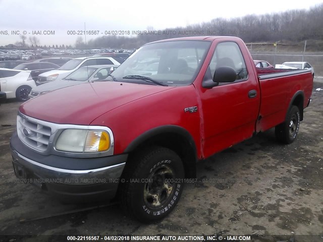 2FTZF1820XCB08848 - 1999 FORD F150 RED photo 2