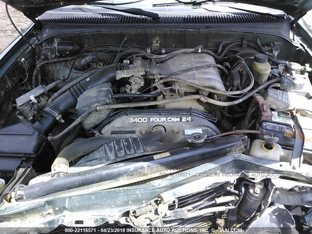 4TASN92N8XZ513148 - 1999 TOYOTA TACOMA XTRACAB PRERUNNER მწვანე ფოტო 10