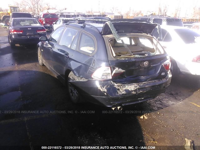 WBAVT13506KW23588 - 2006 BMW 325 XIT Dark Blue photo 3