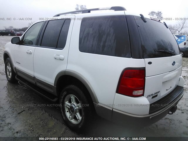 1FMZU74W42UA43900 - 2002 FORD EXPLORER EDDIE BAUER WHITE photo 3