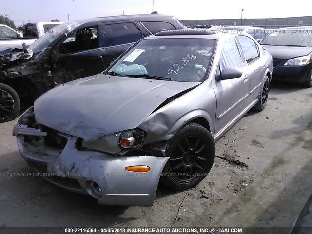 JN1DA31D13T519288 - 2003 NISSAN MAXIMA GLE/GXE/SE Pewter photo 2