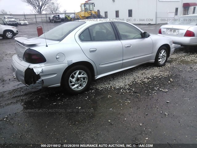 1G2NF52EX4M577972 - 2004 PONTIAC GRAND AM SE1 SILVER photo 4