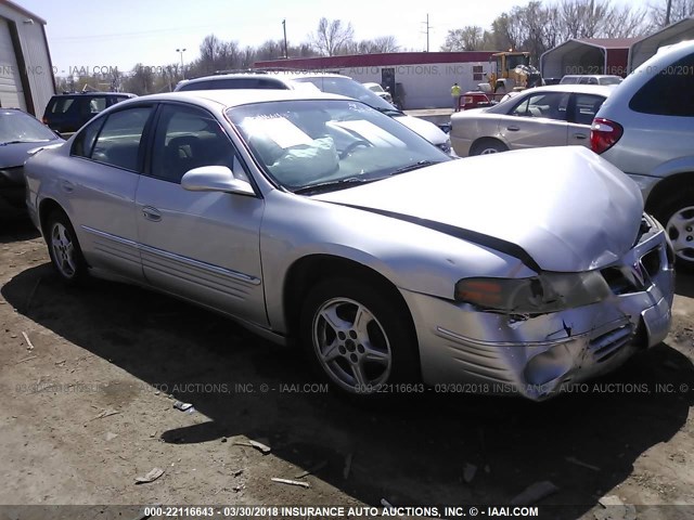 1G2HX54K414184168 - 2001 PONTIAC BONNEVILLE SE SILVER photo 1