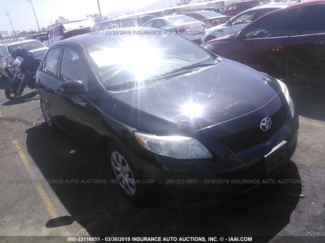 1NXBU40E09Z136680 - 2009 TOYOTA COROLLA S/LE/XLE BLACK photo 1