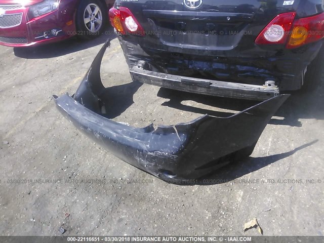 1NXBU40E09Z136680 - 2009 TOYOTA COROLLA S/LE/XLE BLACK photo 6