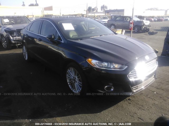 3FA6P0H92FR282276 - 2015 FORD FUSION SE BLACK photo 1