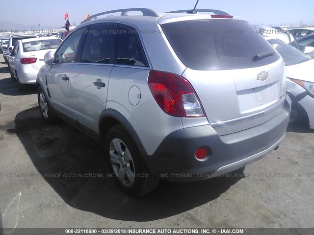 3GNAL2EK0DS623416 - 2013 CHEVROLET CAPTIVA LS SILVER photo 3