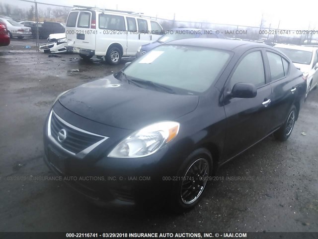 3N1CN7AP4DL876231 - 2013 NISSAN VERSA S/S PLUS/SV/SL BLACK photo 2