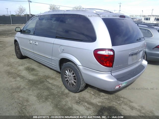 2C8GP64L43R278667 - 2003 CHRYSLER TOWN & COUNTRY LIMITED SILVER photo 3