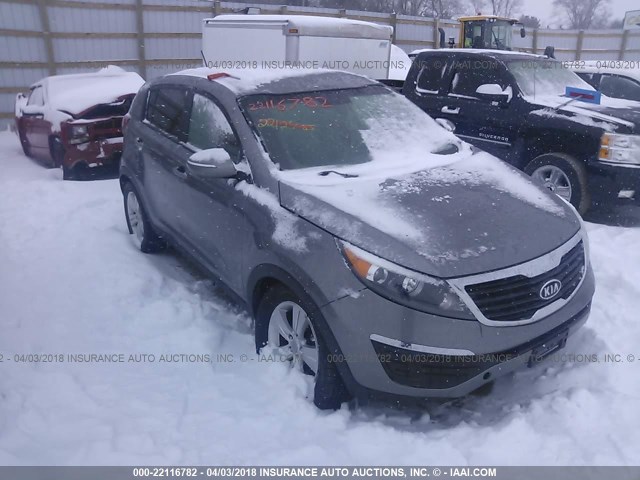 KNDPB3A24C7248287 - 2012 KIA SPORTAGE LX GRAY photo 1