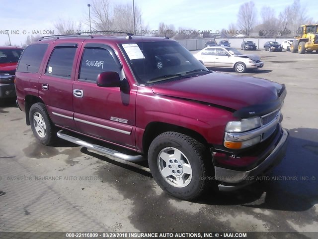 1GNEK13Z54J194449 - 2004 CHEVROLET TAHOE K1500 MAROON photo 1