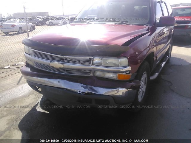 1GNEK13Z54J194449 - 2004 CHEVROLET TAHOE K1500 MAROON photo 6